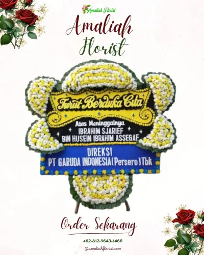 Papan Bunga Duka di Marga Dauh Puri