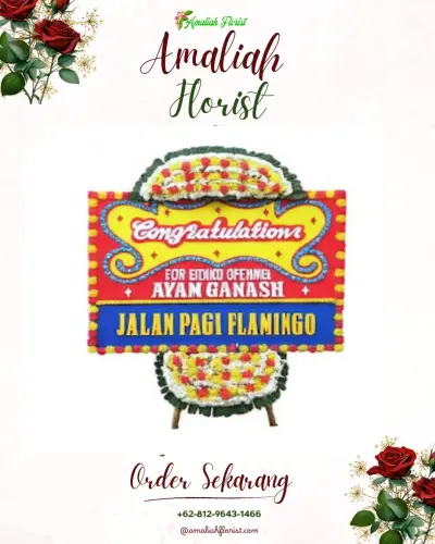 Bunga Papan Congratulation di Marga Dauh Puri